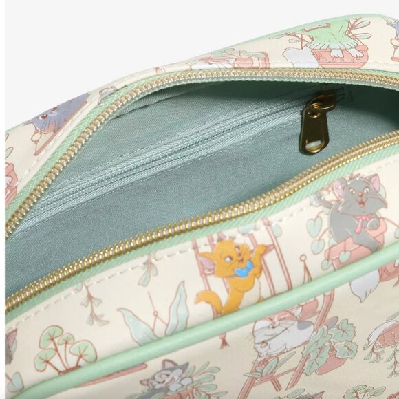 Loungefly Disney Cats Plants Crossbody Bag NWT - Picture 2 of 3